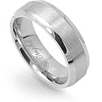 Stainless Steel Ring- Plain Brushed