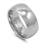 Stainless Steel Ring - Wedding Band - Comfort Fit
