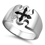 Stainless Steel Ring - Cross