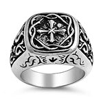 Stainless Steel Ring - Cross