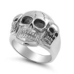 Stainless Steel Casting Ring - Skull