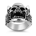 Stainless Steel Casting Ring - Skull