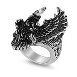 Stainless Steel Casting Ring - Eagle