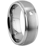 Tungsten Ring with Diamond