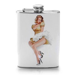 Stainless Steel Wine Hip Flask 8oz