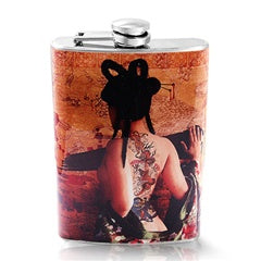 Stainless Steel Wine Hip Flask 8oz