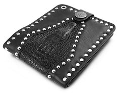 Genuine Leather Wallet - Crocodile Design