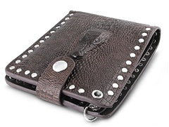 Genuine Leather Wallet - Crocodile Design